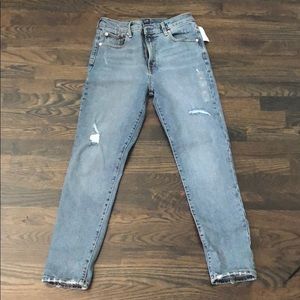 Gap super high rise skinny jeans